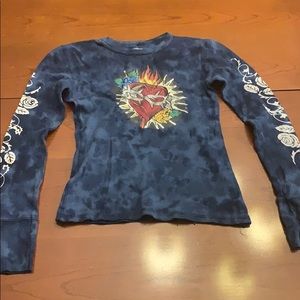 🕶️Mad design heart long sleeve shirt